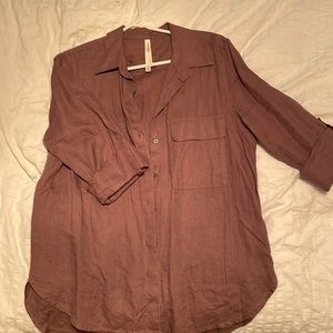 Babaton linen utility shirt size medium